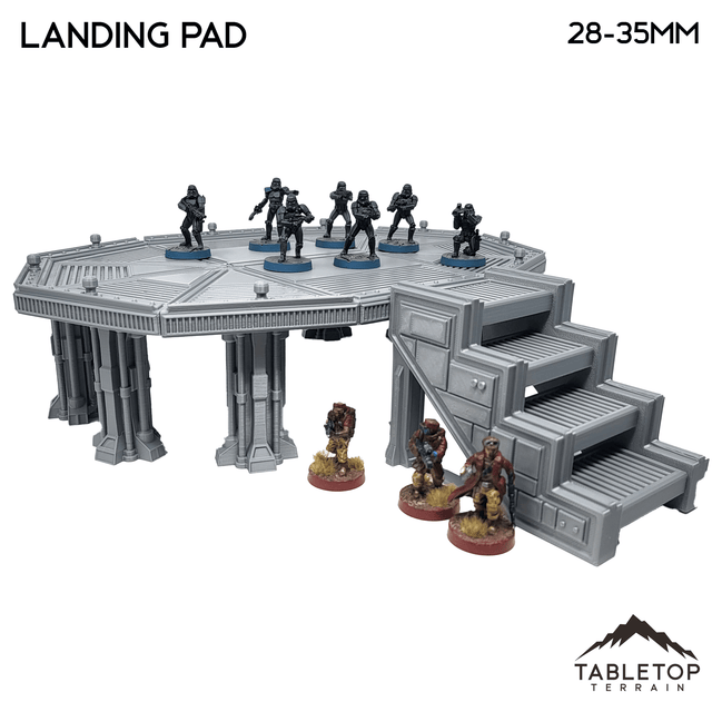 Tabletop Terrain Terrain Midrim City Landing Pad - Star Wars Legion Terrain