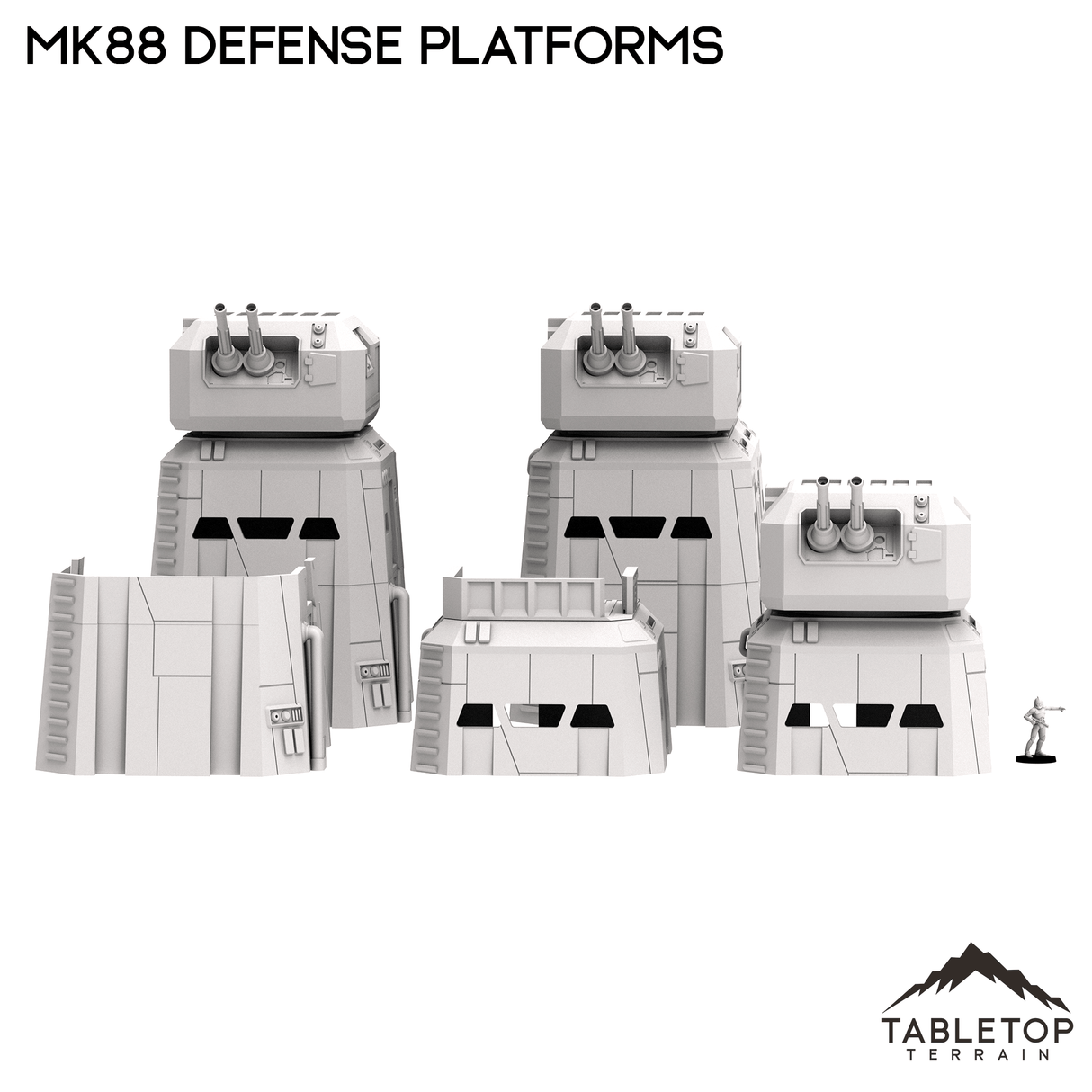 Tabletop Terrain Terrain MK88 Defense Platforms - Imperial Base Builder