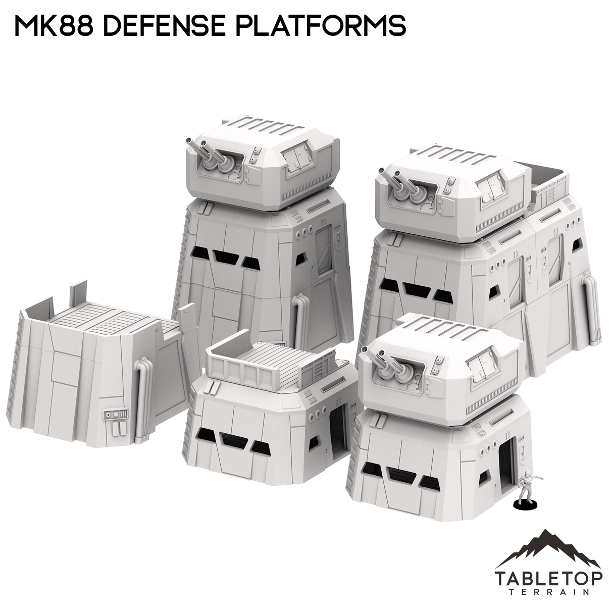 Tabletop Terrain Terrain MK88 Defense Platforms - Imperial Base Builder