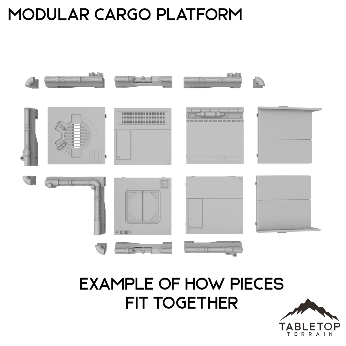 Tabletop Terrain Terrain Modular Cargo Platform