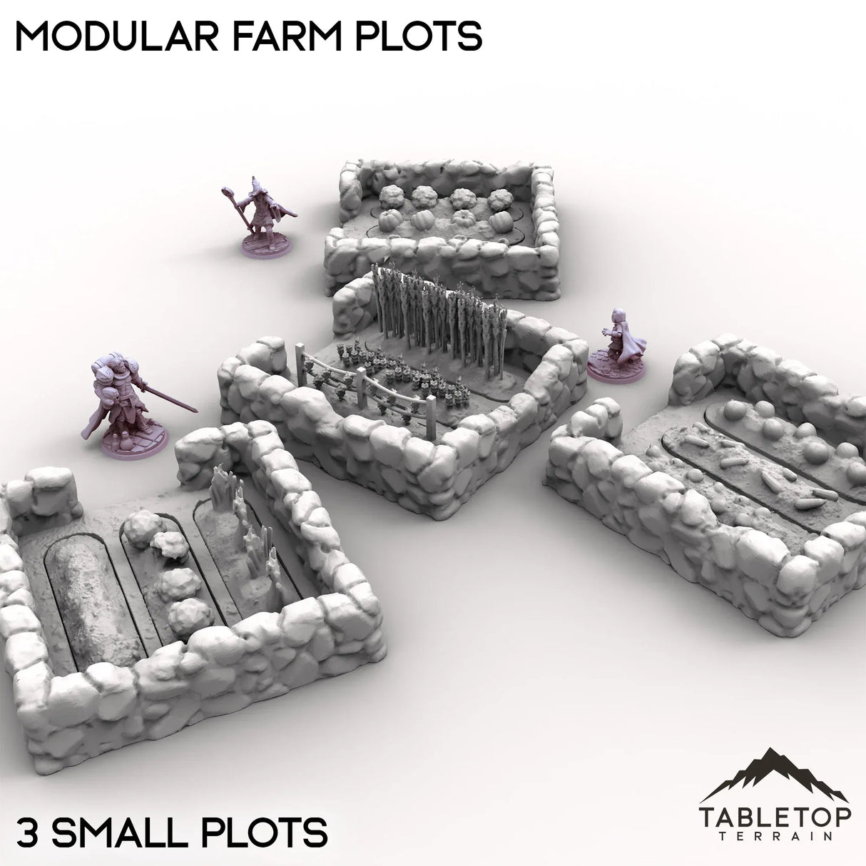 Tabletop Terrain Terrain Modular Farm Plots