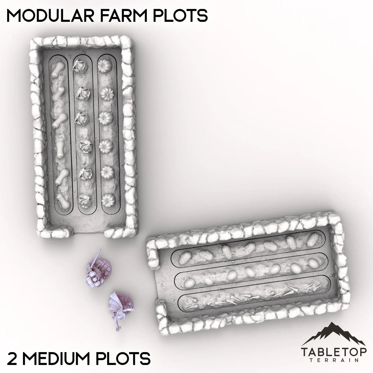 Tabletop Terrain Terrain Modular Farm Plots