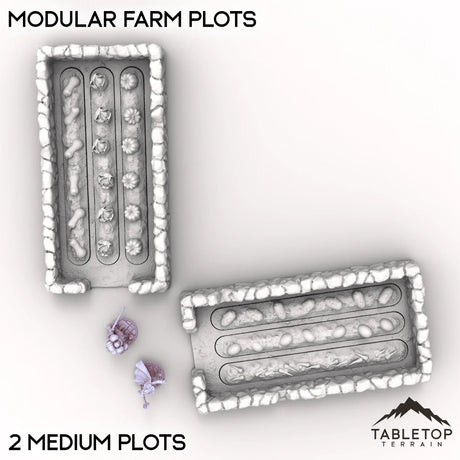 Tabletop Terrain Terrain Modular Farm Plots