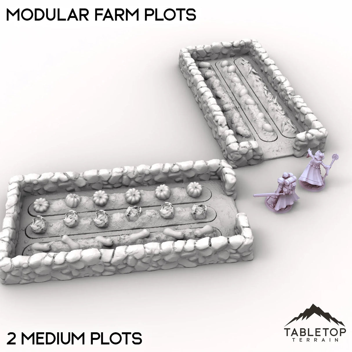 Tabletop Terrain Terrain Modular Farm Plots