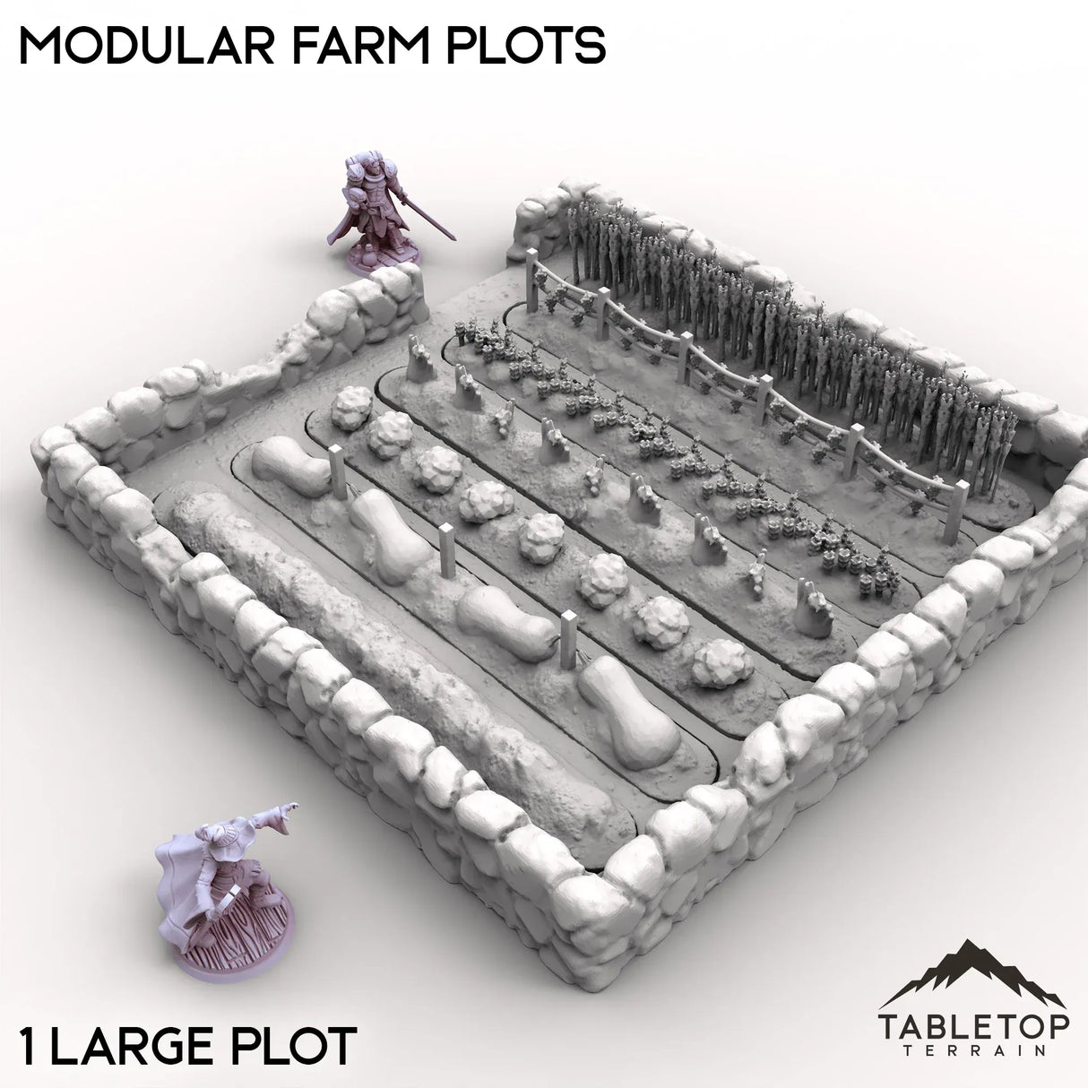 Tabletop Terrain Terrain Modular Farm Plots