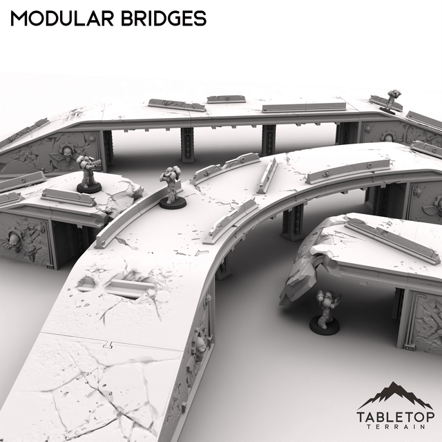 Tabletop Terrain Terrain Modular Grimdark Bridges