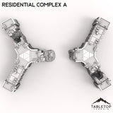 Tabletop Terrain Terrain Modular Residential Complex A - 6mm