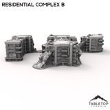 Tabletop Terrain Terrain Modular Residential Complex B - 6mm