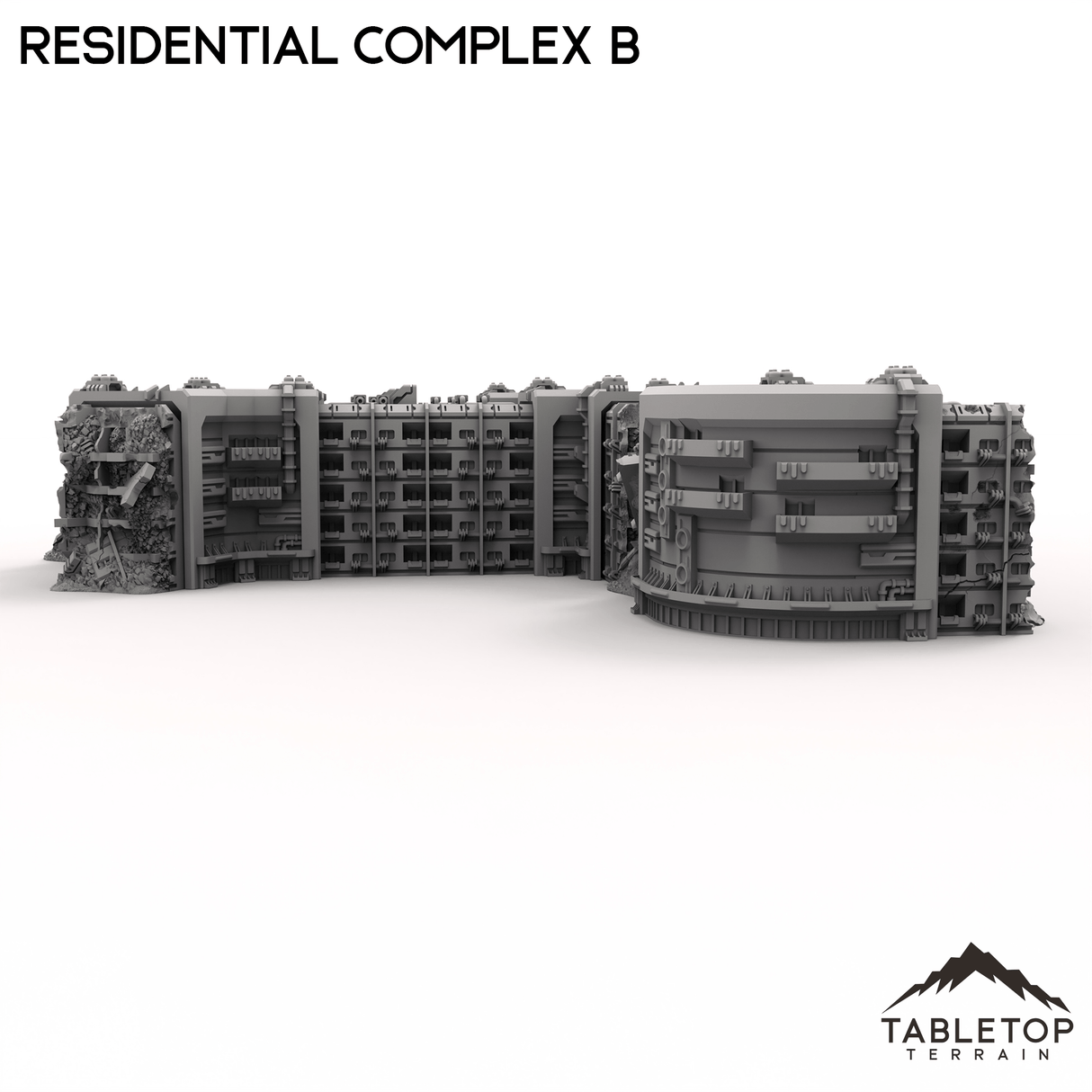 Tabletop Terrain Terrain Modular Residential Complex B - 6mm