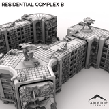 Tabletop Terrain Terrain Modular Residential Complex B - 6mm