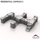 Tabletop Terrain Terrain Modular Residential Complex C - 6mm