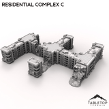 Tabletop Terrain Terrain Modular Residential Complex C - 6mm