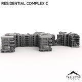 Tabletop Terrain Terrain Modular Residential Complex C - 6mm