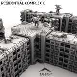 Tabletop Terrain Terrain Modular Residential Complex C - 6mm