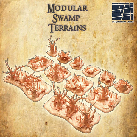 Tabletop Terrain Terrain Modular Swamp Terrain