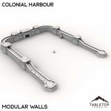 Tabletop Terrain Terrain Modular Walls / 32mm Colonial Harbour