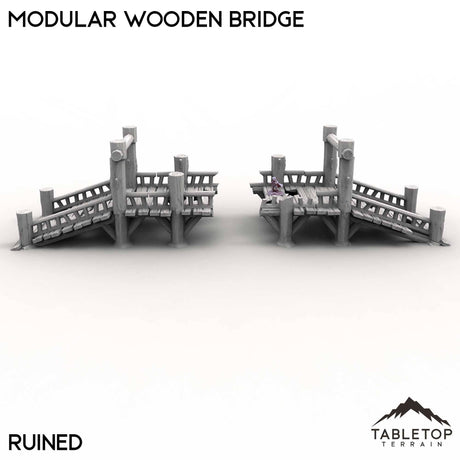 Tabletop Terrain Terrain Modular Wooden Bridge