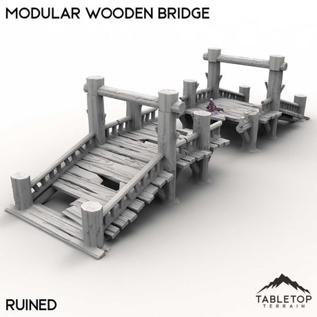 Tabletop Terrain Terrain Modular Wooden Bridge