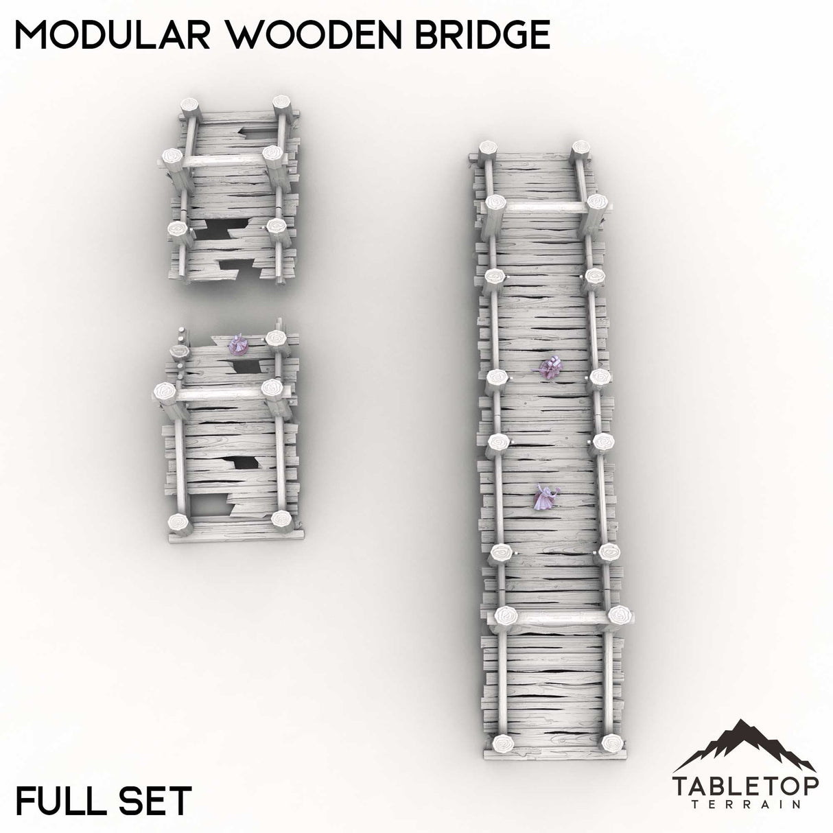 Tabletop Terrain Terrain Modular Wooden Bridge