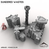 Tabletop Terrain Terrain Monocolor (gray) / Airbase HEXTECH Sundered Wastes Map Hill Sets - 6mm