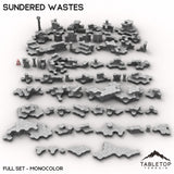 Tabletop Terrain Terrain Monocolor (gray) / Full Set HEXTECH Sundered Wastes Map Hill Sets - 6mm