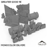 Tabletop Terrain Terrain Monocolor (Silver) Greater Good 11e Foldable Tournament Terrain