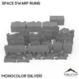 Tabletop Terrain Terrain Monocolor (Silver) / With Template Set 11e Space Dwarf Ruins Foldable Tournament Terrain