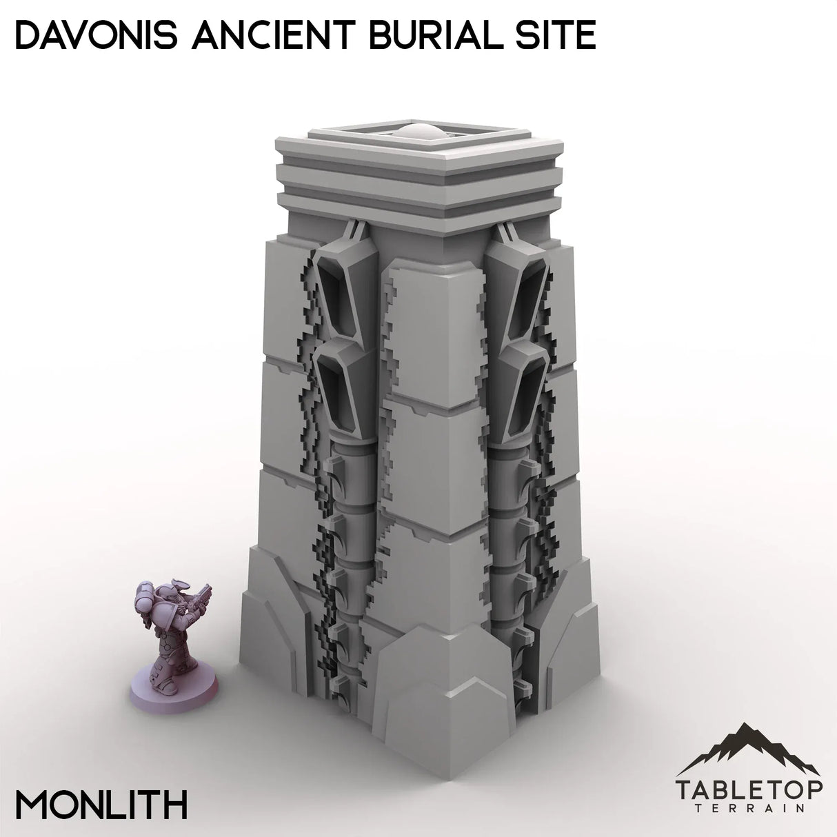 Tabletop Terrain Terrain Monolith / 28/32mm Davonis Ancient Burial Site