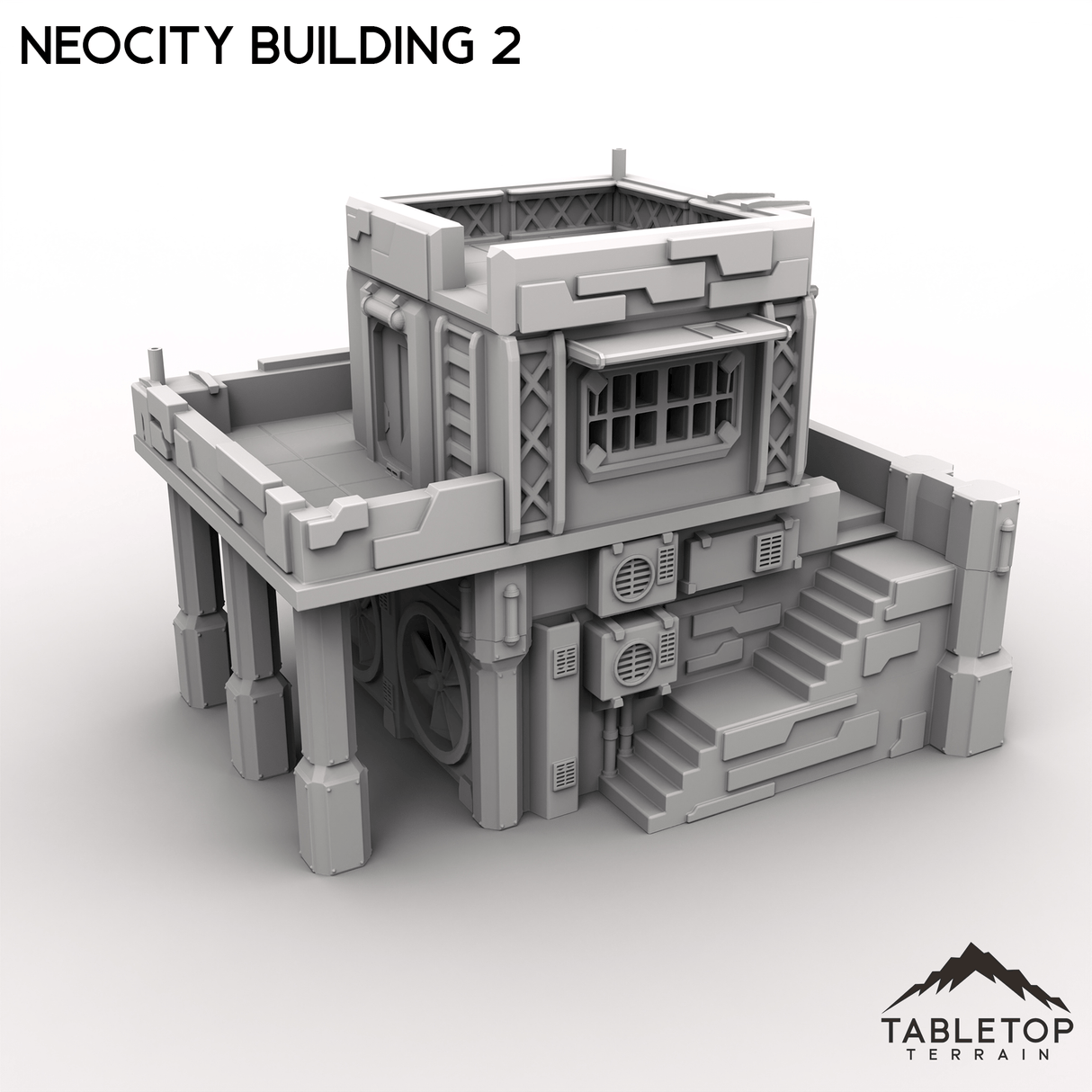 Tabletop Terrain Terrain NeoCity Building 2