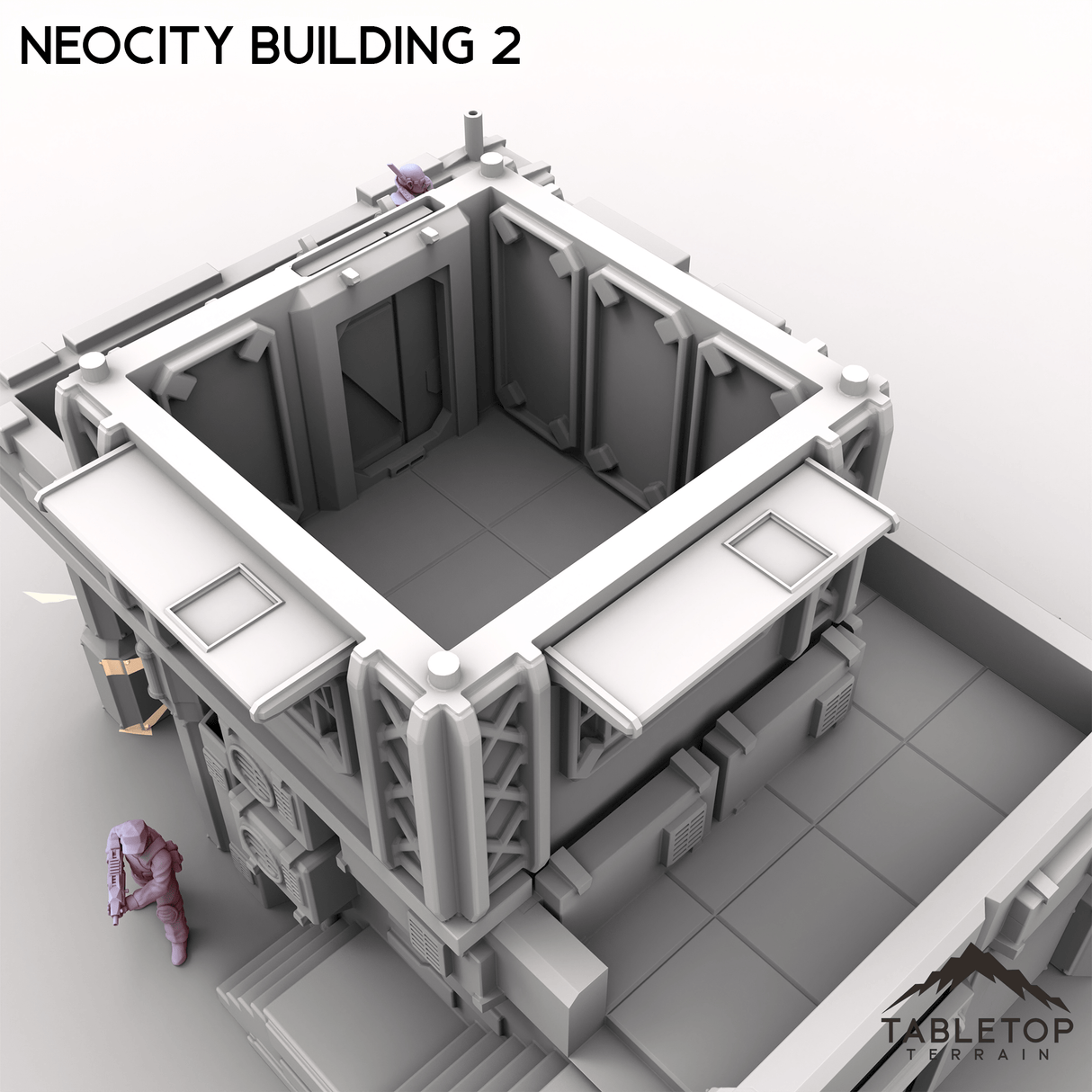 Tabletop Terrain Terrain NeoCity Building 2