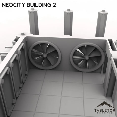 Tabletop Terrain Terrain NeoCity Building 2