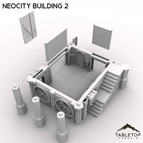 Tabletop Terrain Terrain NeoCity Building 2