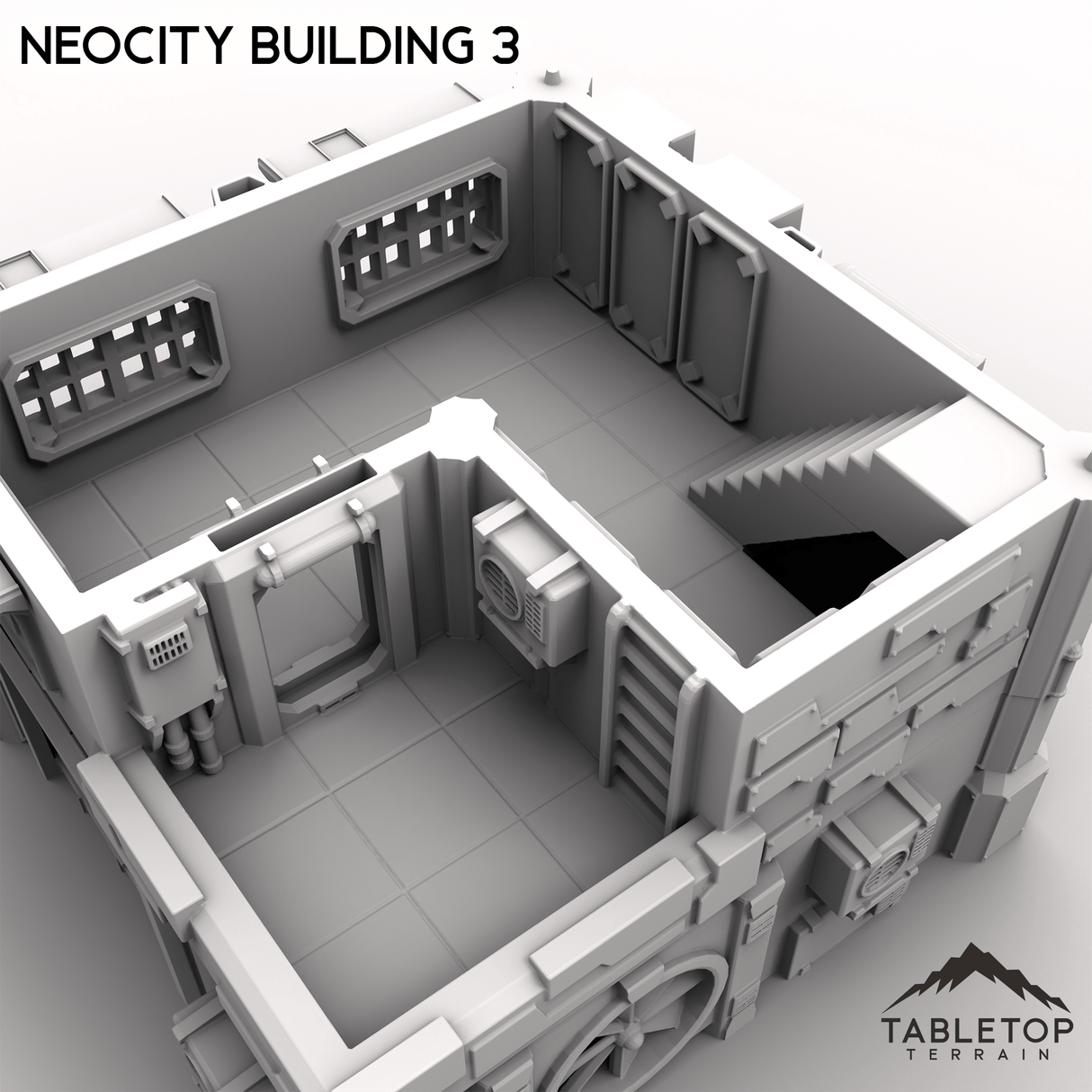 Tabletop Terrain Terrain NeoCity Building 3