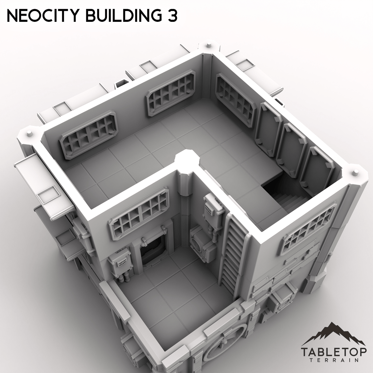 Tabletop Terrain Terrain NeoCity Building 3