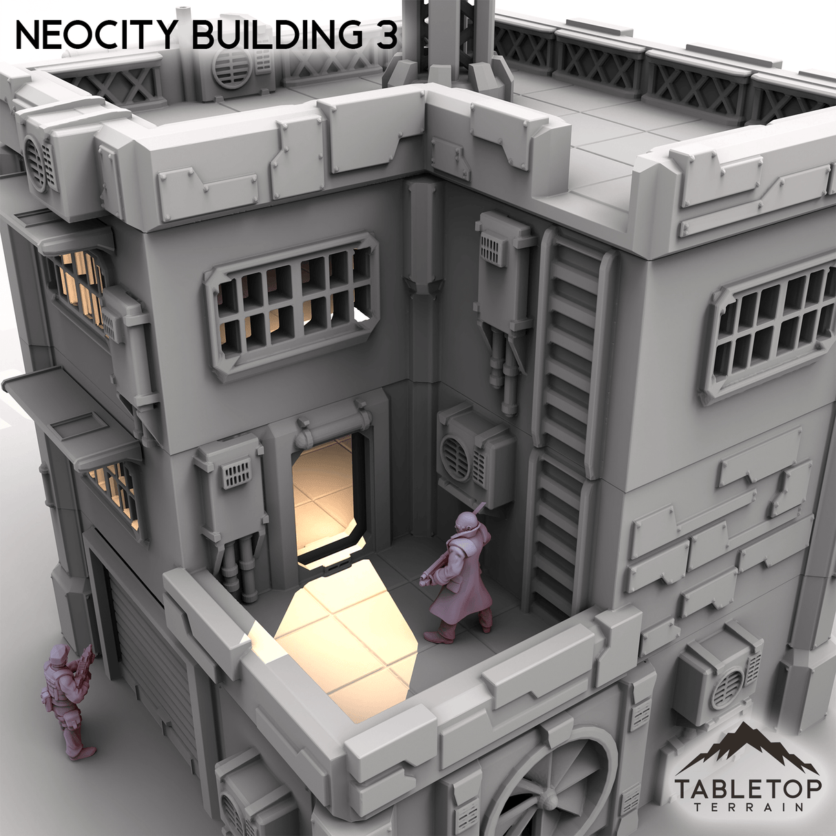 Tabletop Terrain Terrain NeoCity Building 3