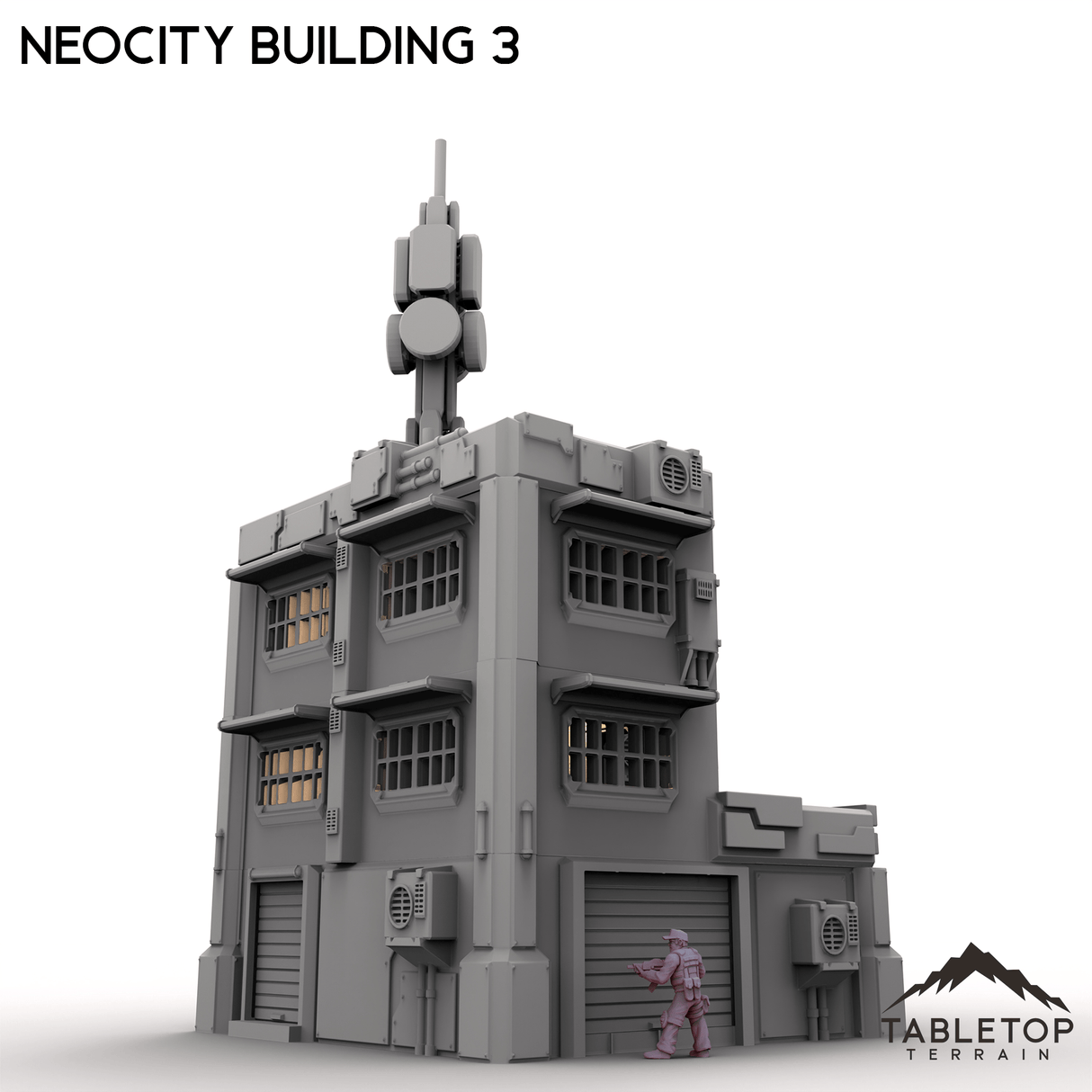 Tabletop Terrain Terrain NeoCity Building 3