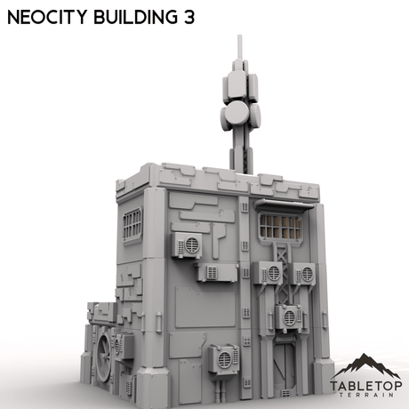 Tabletop Terrain Terrain NeoCity Building 3