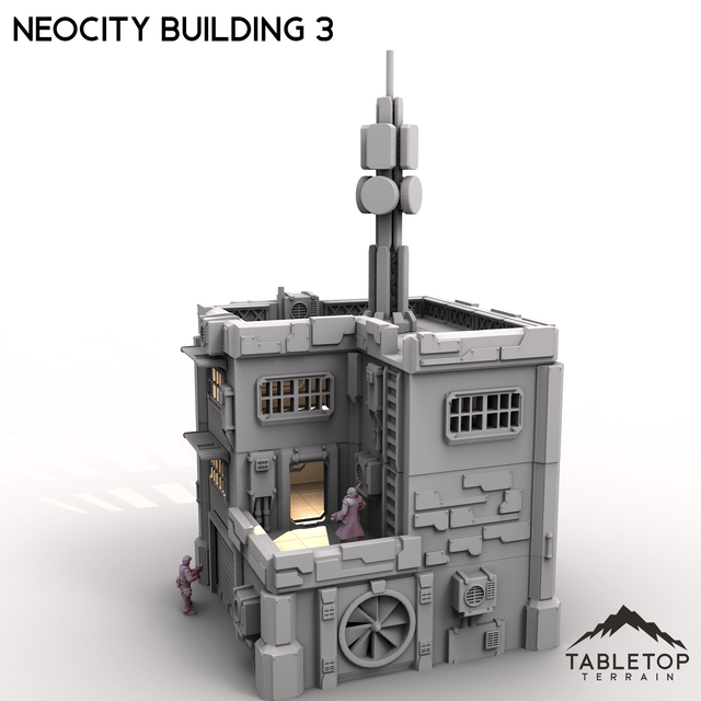 Tabletop Terrain Terrain NeoCity Building 3