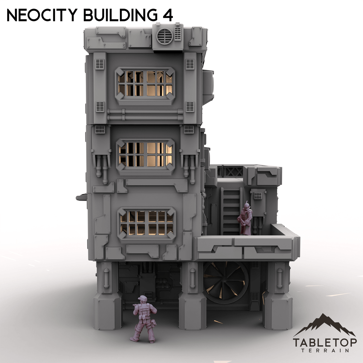 Tabletop Terrain Terrain NeoCity Building 4