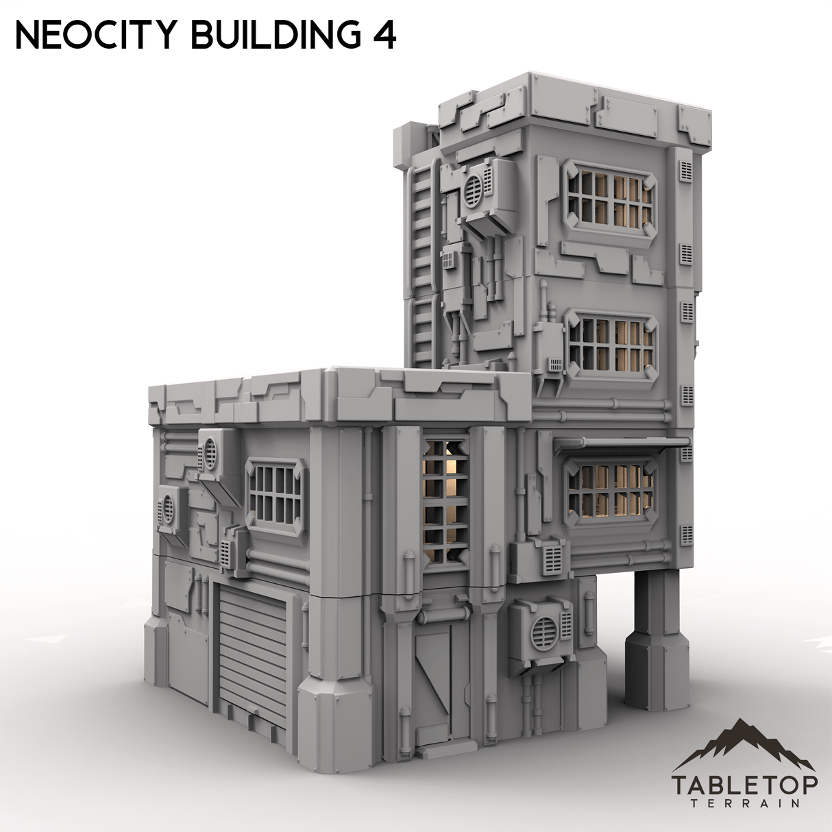 Tabletop Terrain Terrain NeoCity Building 4