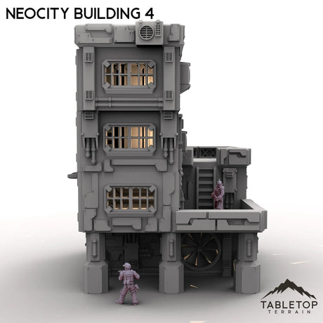 Tabletop Terrain Terrain NeoCity Building 4