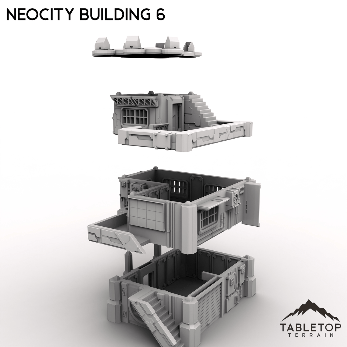 Tabletop Terrain Terrain NeoCity Building 6