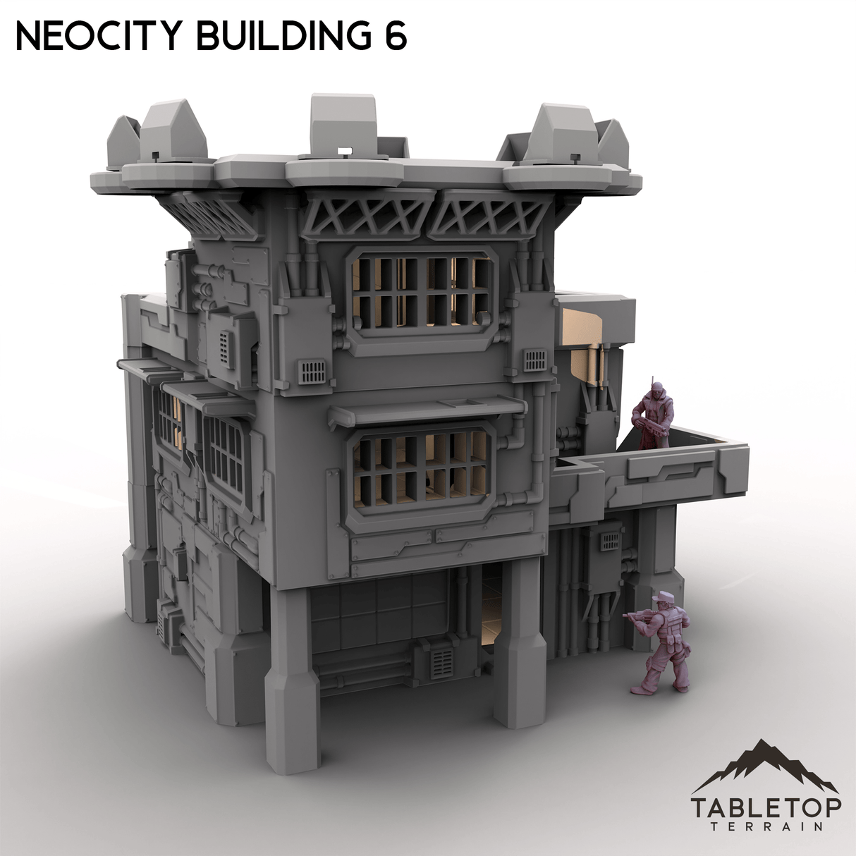 Tabletop Terrain Terrain NeoCity Building 6