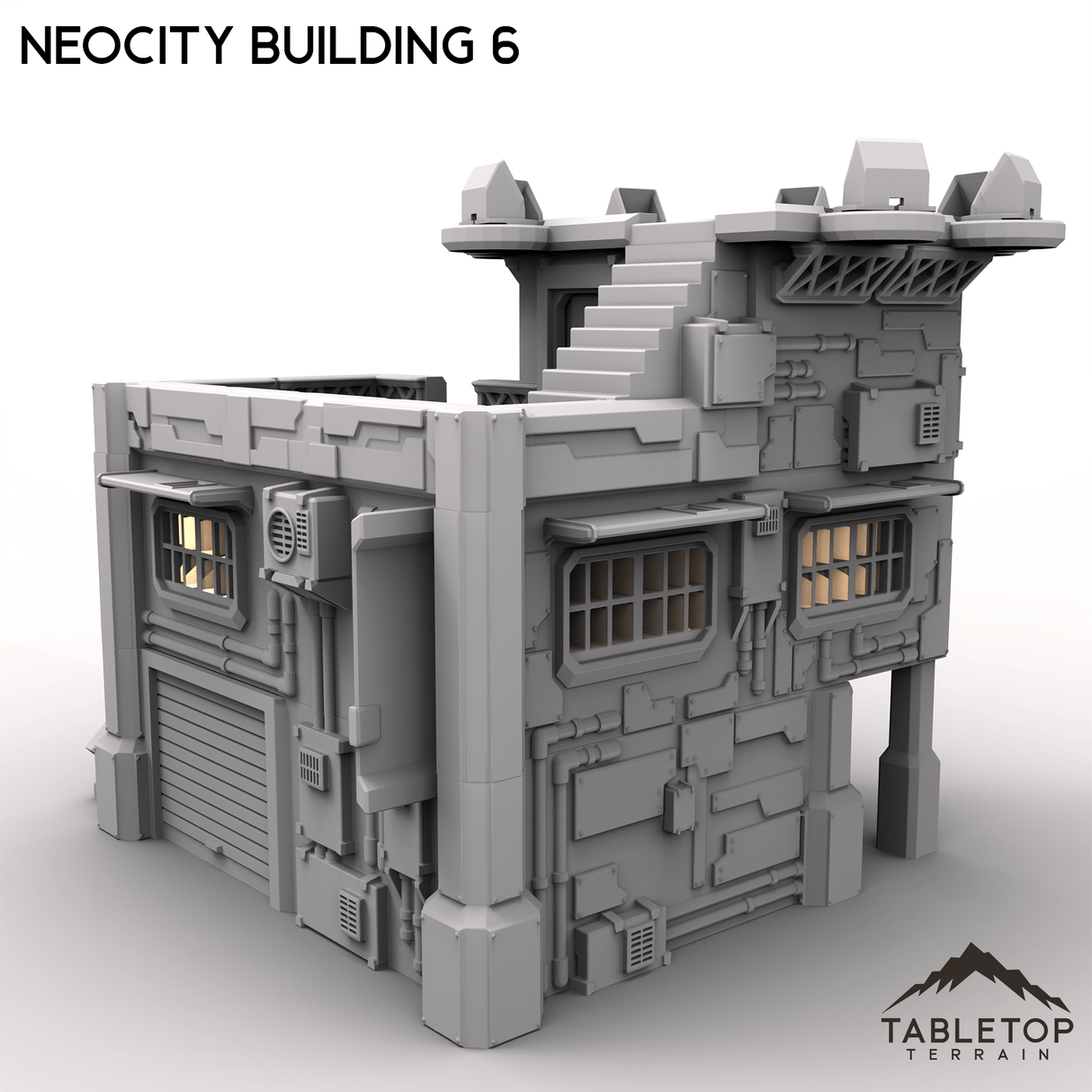 Tabletop Terrain Terrain NeoCity Building 6