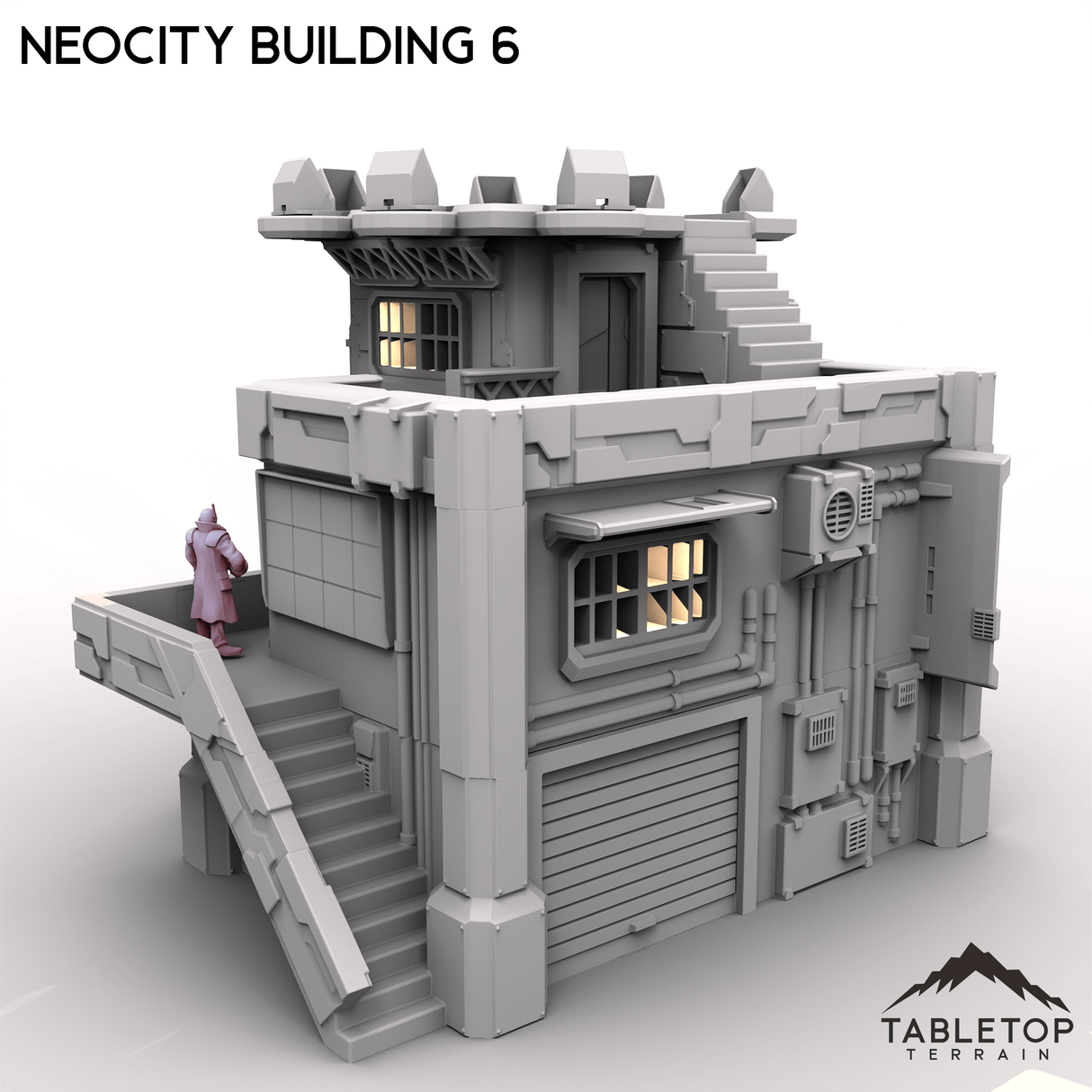 Tabletop Terrain Terrain NeoCity Building 6