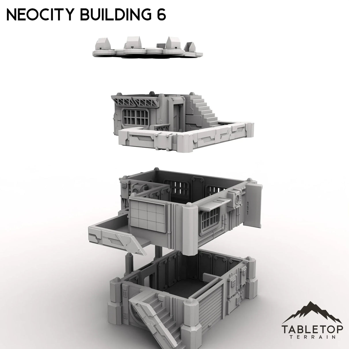 Tabletop Terrain Terrain NeoCity Building 6