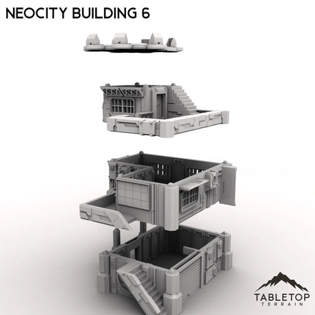 Tabletop Terrain Terrain NeoCity Building 6