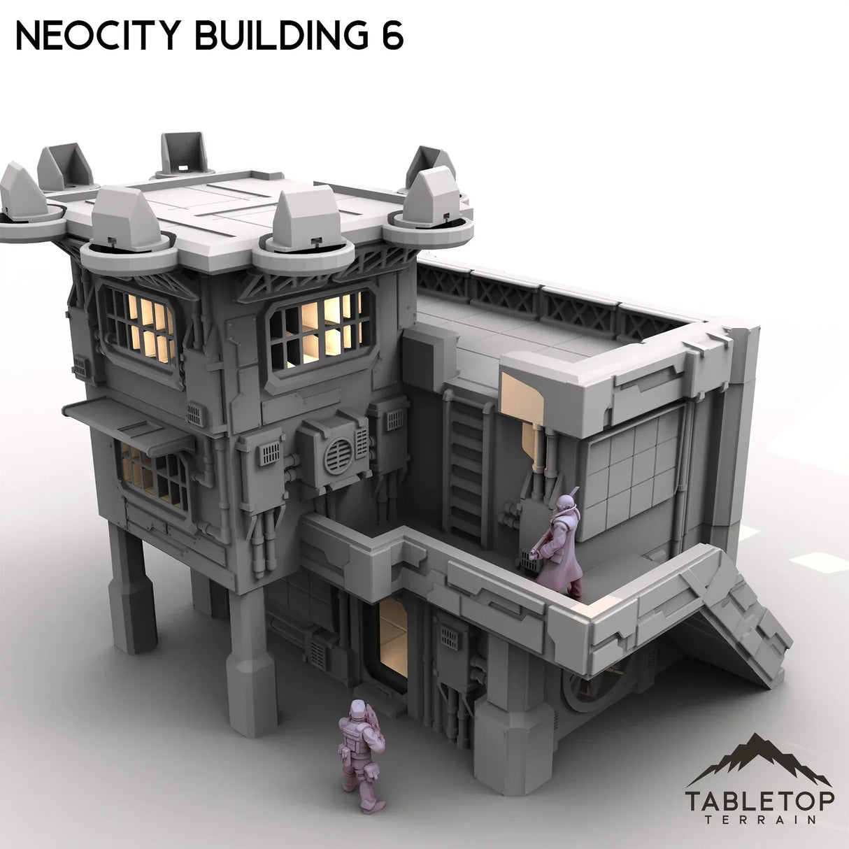 Tabletop Terrain Terrain NeoCity Building 6