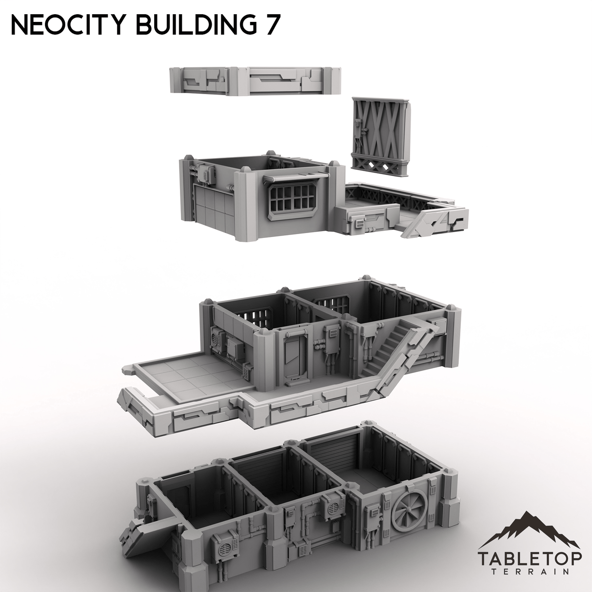 Tabletop Terrain Terrain NeoCity Building 7