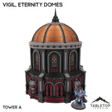Tabletop Terrain Terrain NextGen Color (Black / Maroon / Copper / Grey) / Tower A Vigil, the Eternity Domes